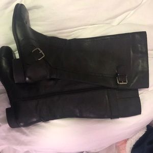 Nine West Black Riding Boots